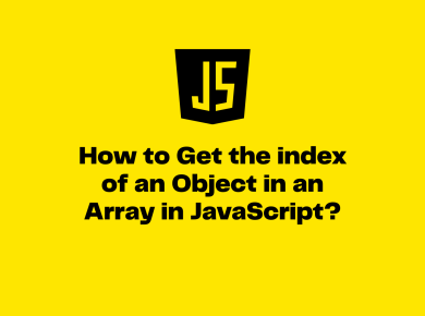 Get the index of an Object in an Array in JavaScript