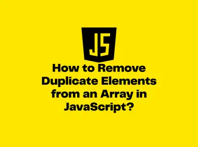Remove Duplicate from an Array in JavaScript