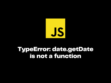 TypeError: date.getDate is not a function