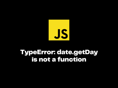 TypeError: date.getDay is not a function