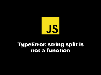 TypeError: split is not a function